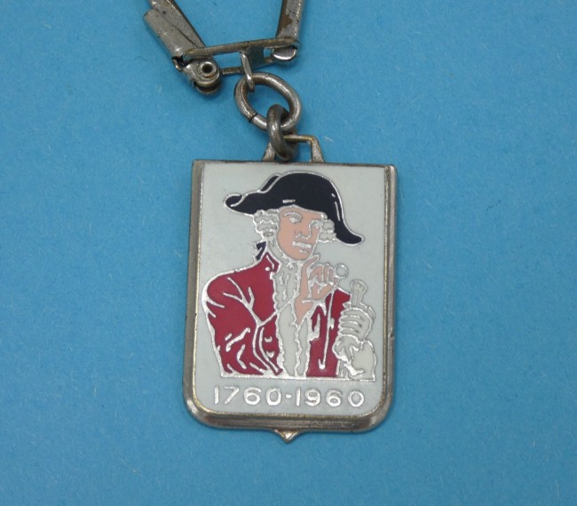 P1050936 Porte clé ancien émaillé peinture Berger