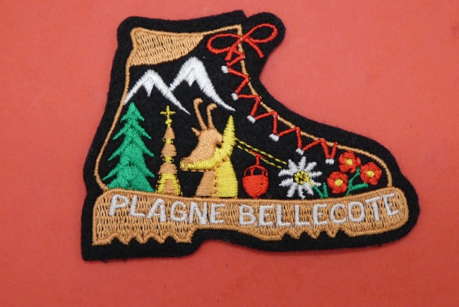 P1020082 Ecusson ville chaussure montagne PLAGNE BELLECOTE