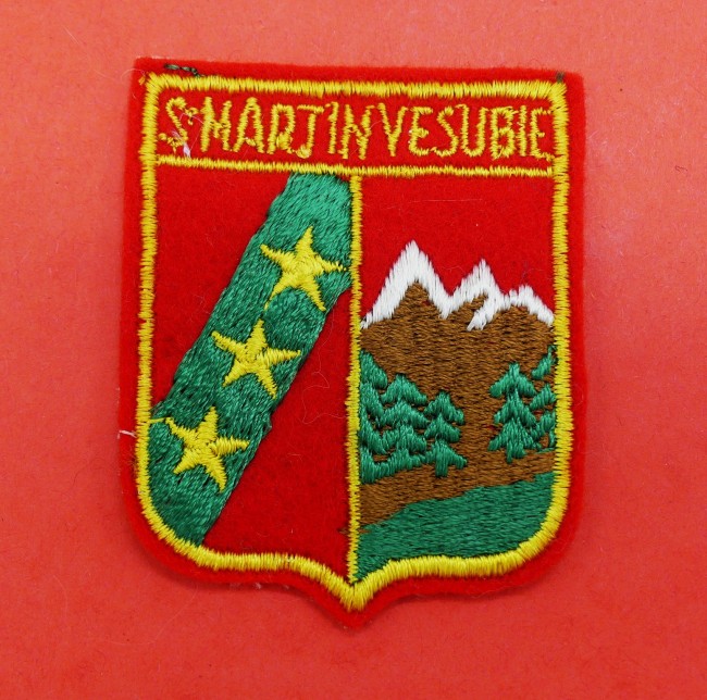 Ecusson brodé ville St Martin Vesubie