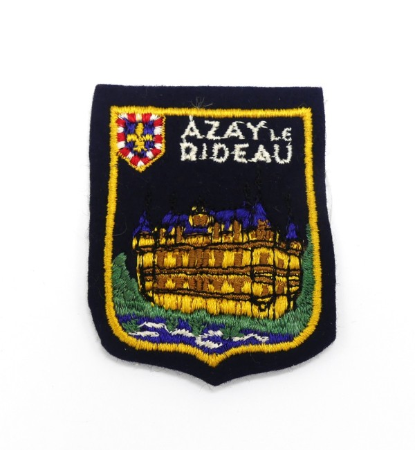 Ecusson brodé ville Azay Le Rideau 
