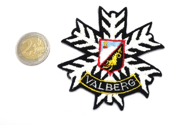 Ecusson montagne flocon brodé VALBERG 