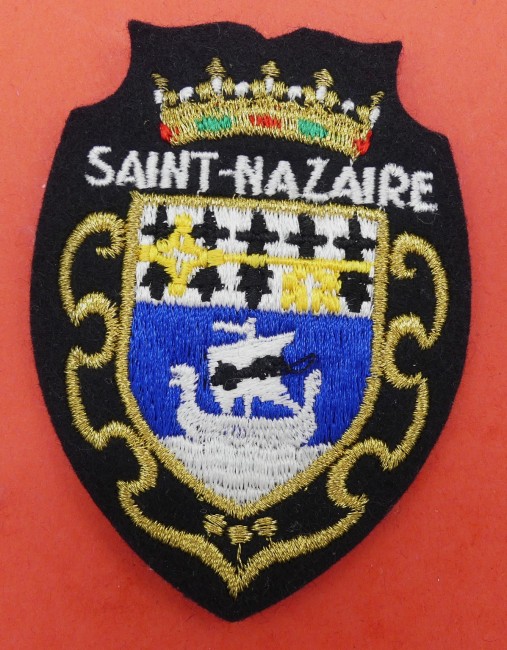 Ecusson meresse brodé ville Saint Nazaire 