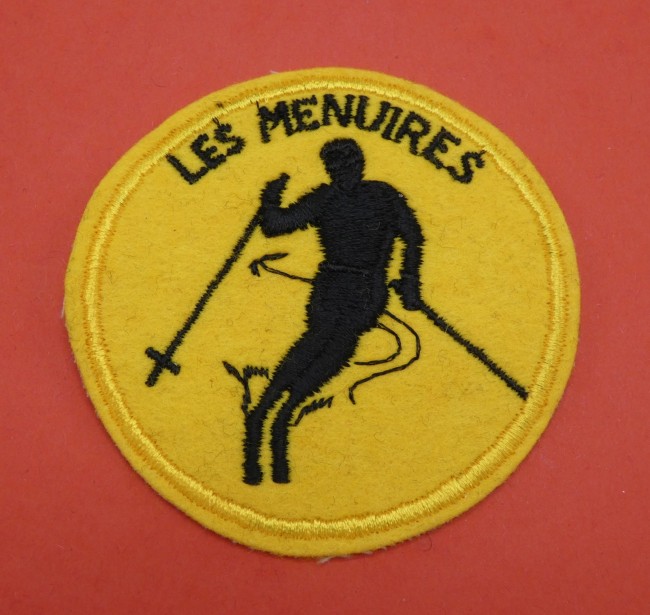 Ecusson brodé skieur Les Menuires