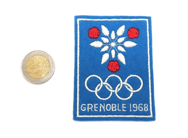 Ecusson brodé ville GRENOBLE 1968 JO 