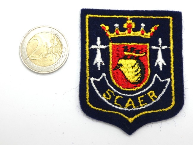 Ecusson brodé ville SCAER  