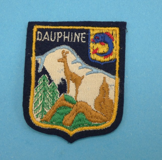 Ecusson brodé ville Dauphiné 