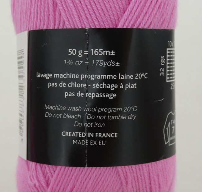 P1030335 Fil à tricoter Plassard Victoire rose 02