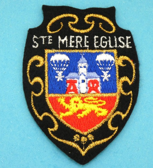Ecusson brodé ville Sainte MERE EGLISE 