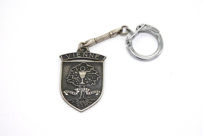 Porte clé métal blason ville VIENNE 