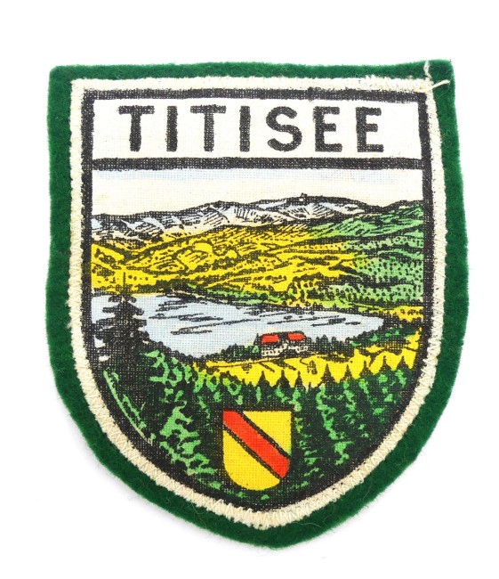 Occasion écusson ville tissu feutrine TITISEE 