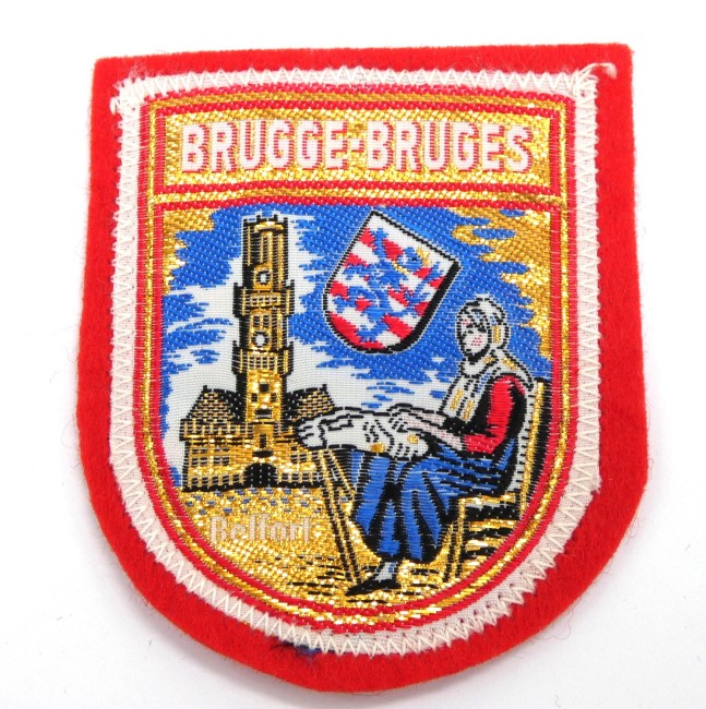 P1010760 Ecusson brodé ville BRUGGE - BRUGES à coudre