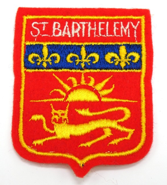 Ecusson brodé ville Saint Barthelemy 