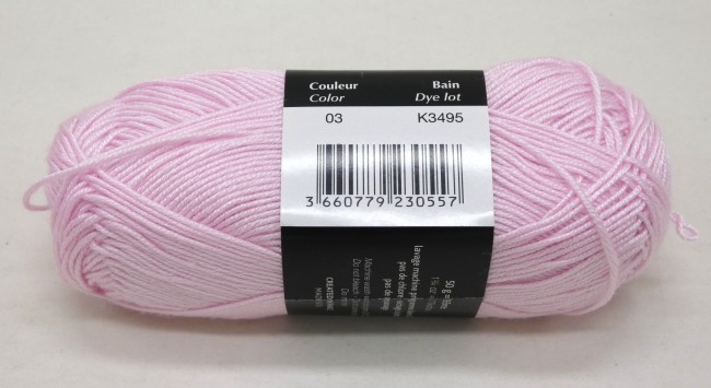 Fil à tricoter Plassard Victoire rose 03