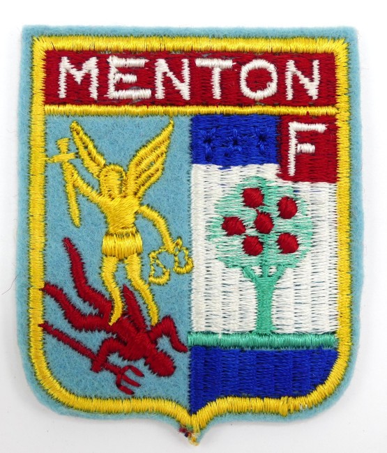 Ecusson brodé ville Menton 