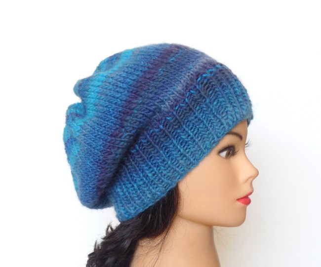 Béret femme laine bleu turquoise C 7851