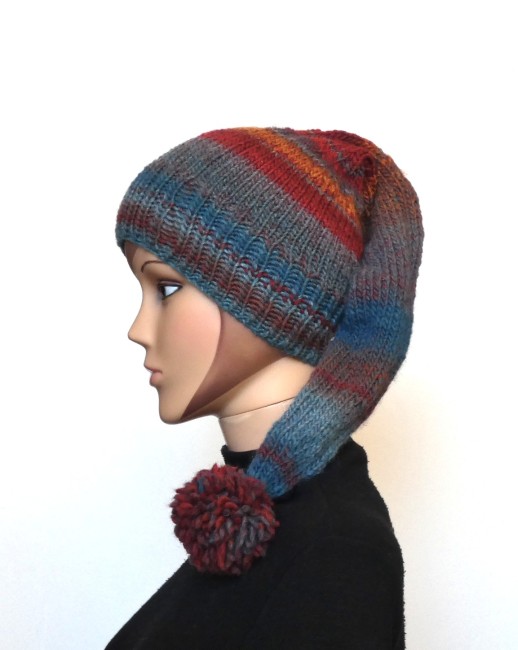 P1110041 Bonnet lutin pour femme laine Azteca multicolore 7872