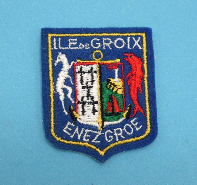 Ecusson brodé ville île de Groix