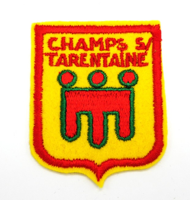 Ecusson brodé ville Champs sur Tarentaine 