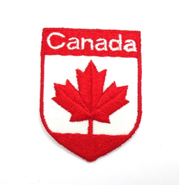 Ecusson brodé thermocollant drapeau CANADA