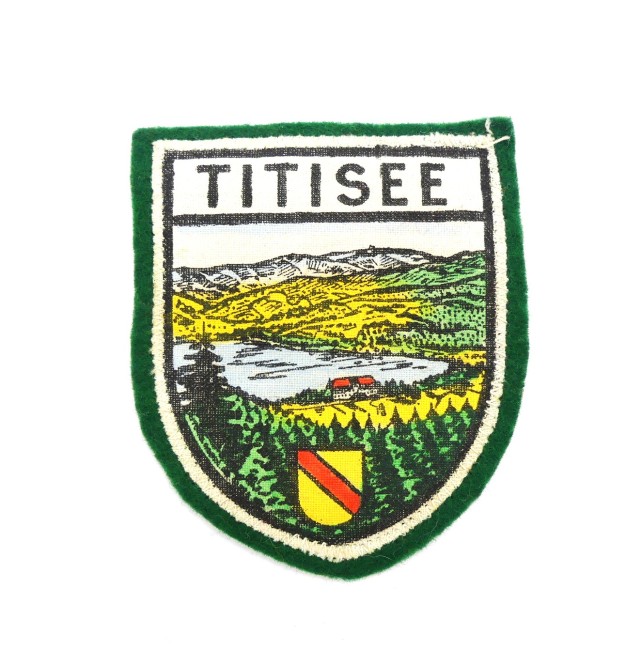 Occasion écusson ville tissu feutrine TITISEE 