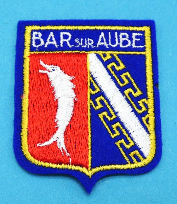 Occasion écusson brodé ville Bar sur Aube