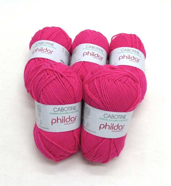 P1030911 Fil coton Phildar Cabotine rose Bengale