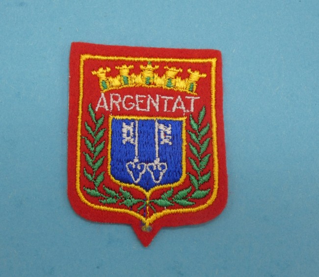 Ecusson brodé ville Argentat 