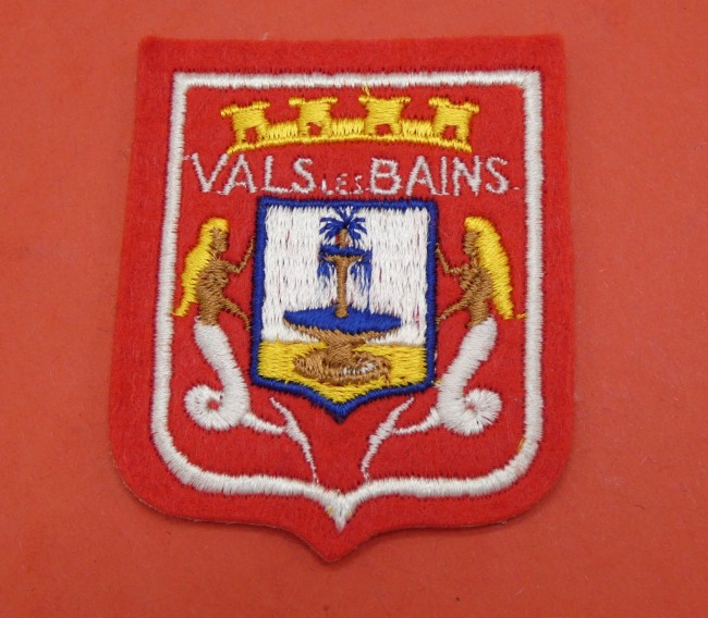 Ecusson brodé ville VALS LES BAINS 