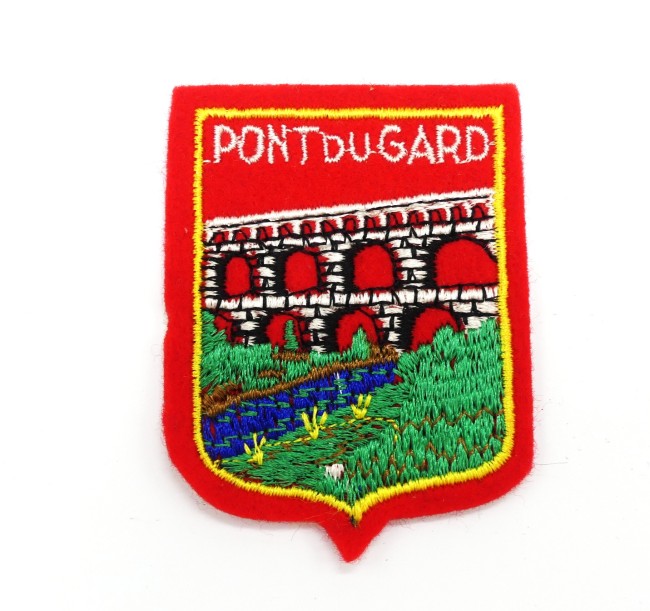 Ecusson brodé Pont du Gard 
