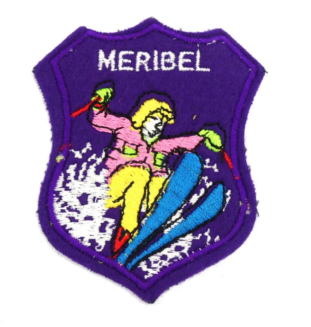 Ecusson brodé ville Meribel à coudre