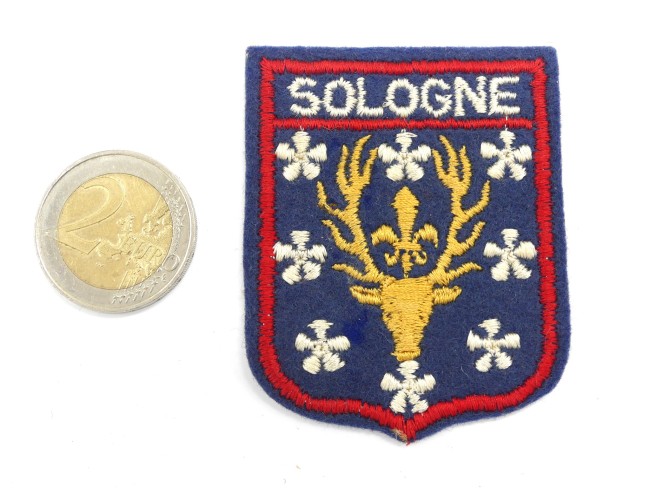 P1260089 Ecusson ancien brodé SOLOGNE