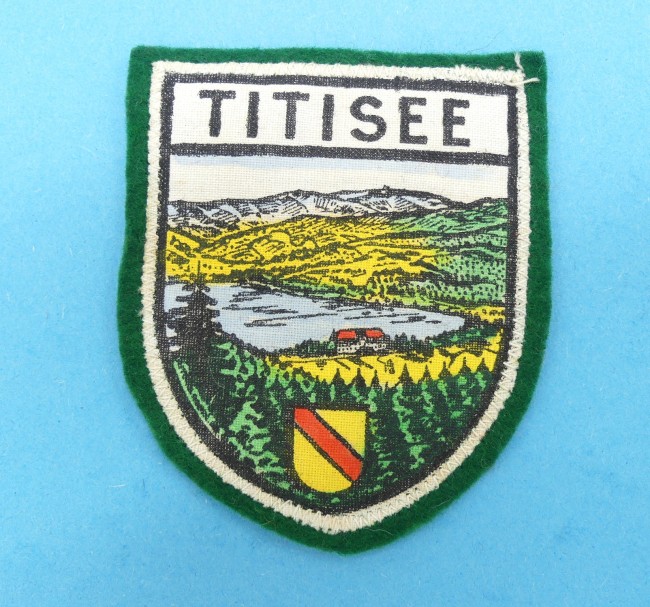 Occasion écusson ville tissu feutrine TITISEE 