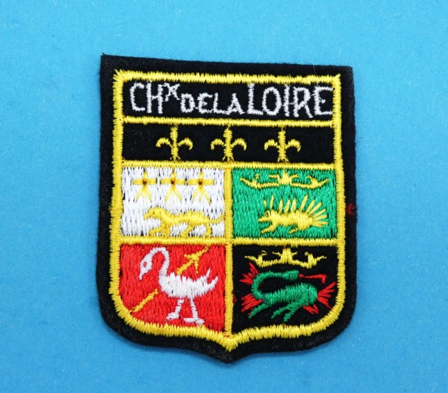 Ecusson brodé chateaux de la Loire à coudre 