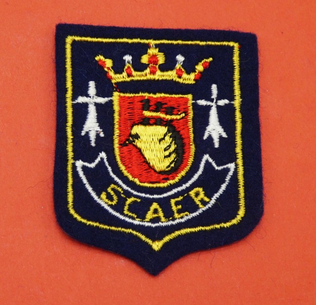 Ecusson brodé ville SCAER  