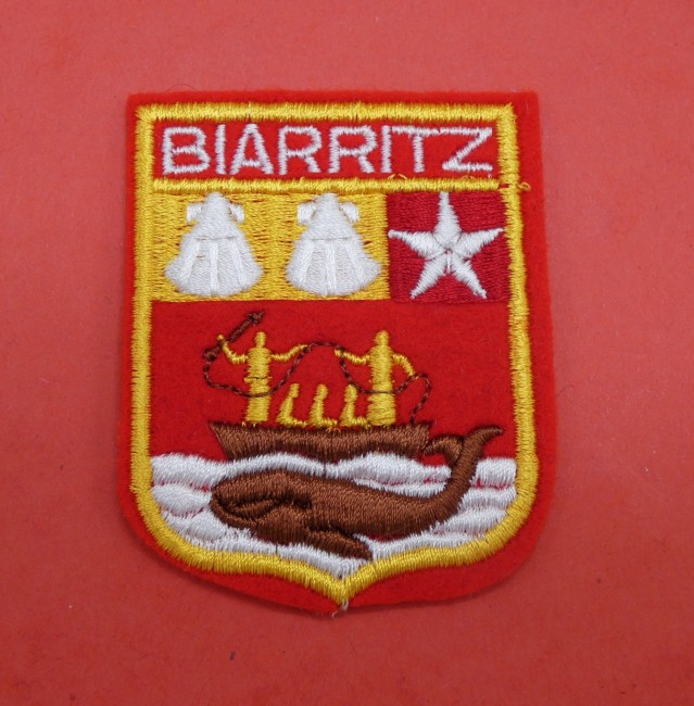 Ecusson brodé ville Biarritz