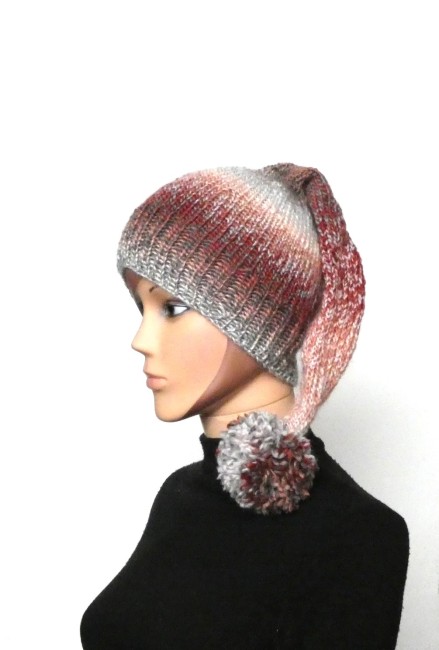 P1020772 Bonnet lutin femme laine Mikado Aurore