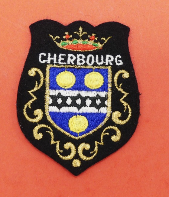 Ecusson brodé ville Cherbourg 