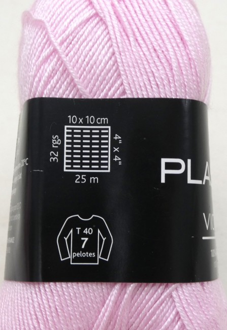 Fil à tricoter Plassard Victoire rose 03