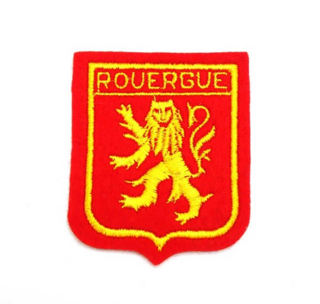 Ecusson feutrine brodé Rouergue