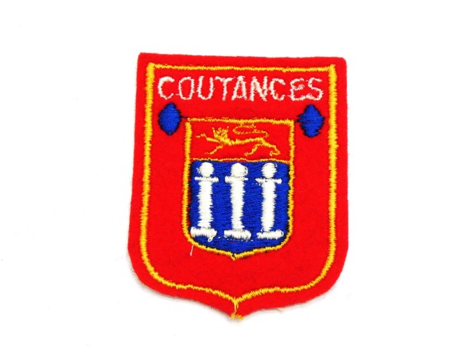 Ecusson brodé ville Coutances