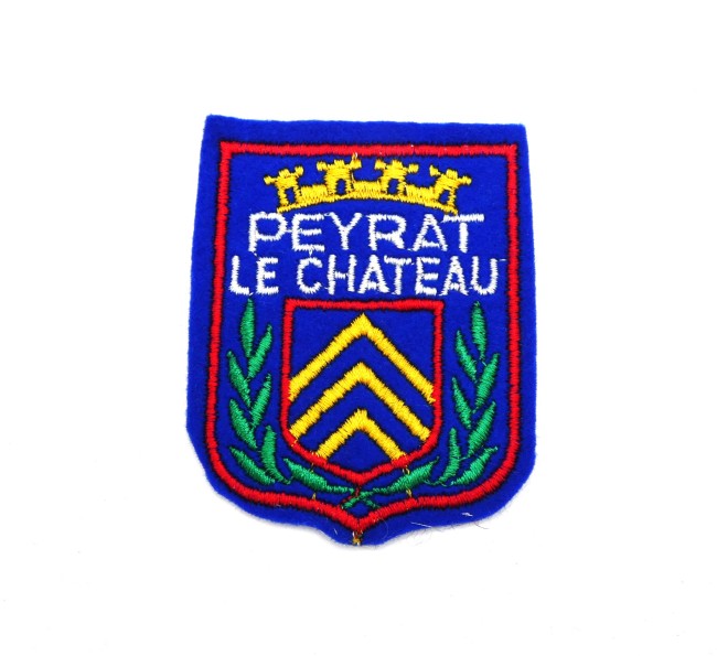 Ecusson brodé ville PEYRAT LE CHATEAU