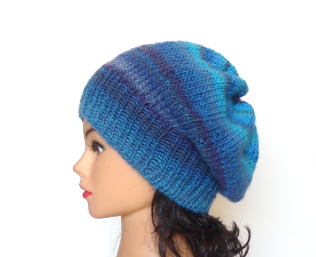 Béret femme laine bleu turquoise C 7851