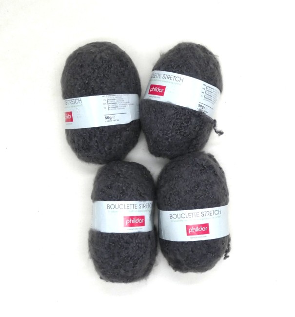 Fil Bouclette STRETCH PHILDAR coloris fusain