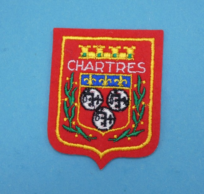 Ecusson brodé ville Chartres 
