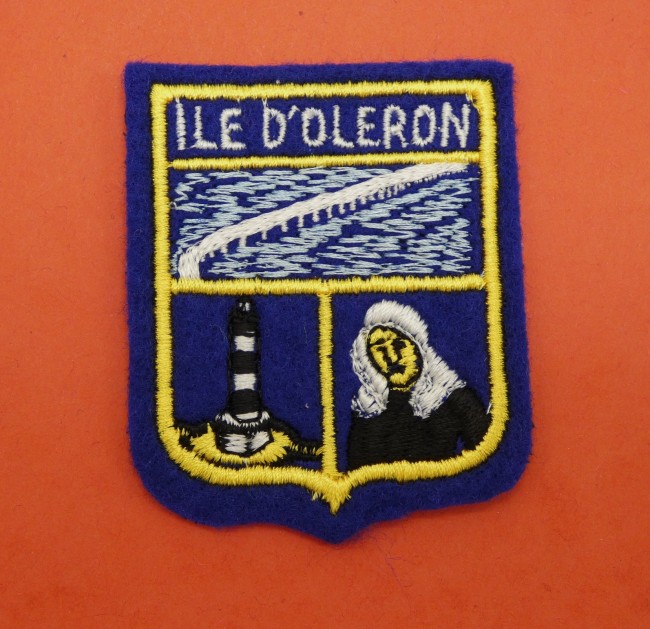 Ecusson brodé Île d 'Oléron à coudre pour customisation 