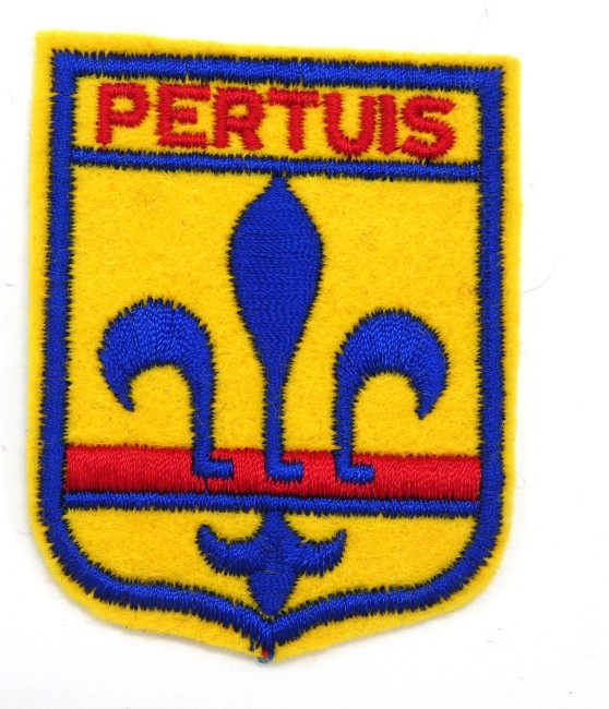 Ecusson brodé ville PERTUIS