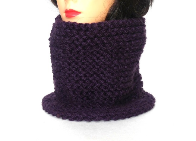 Tour de cou femme couleur violet Zinzolin