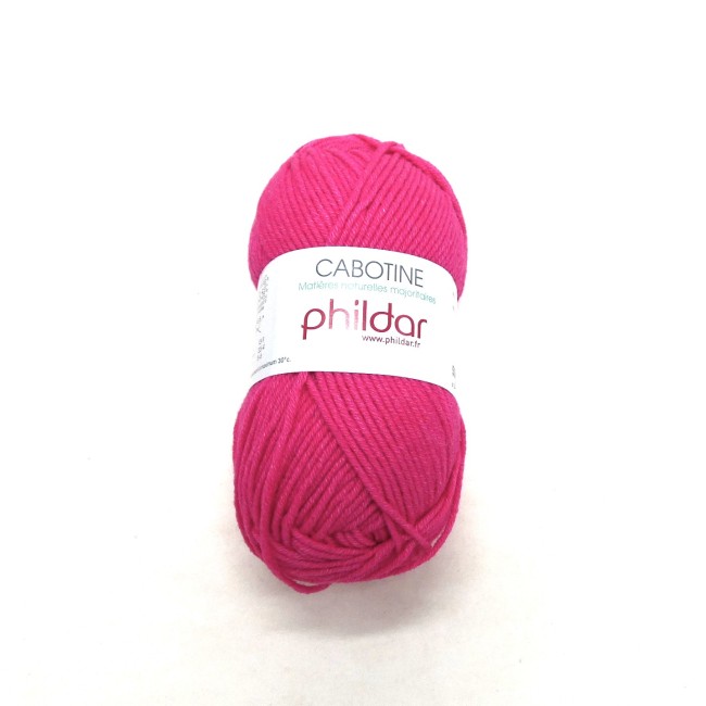 P1030912 Fil coton Phildar Cabotine rose Bengale