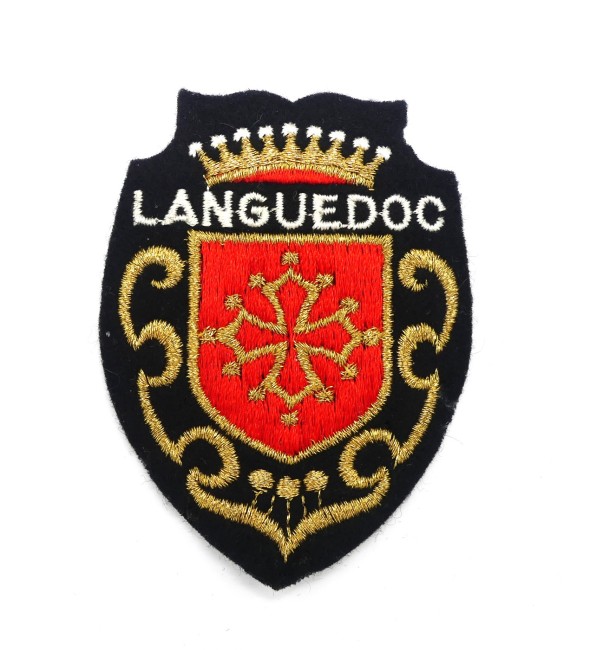 Ecusson brodé ville Languedoc
