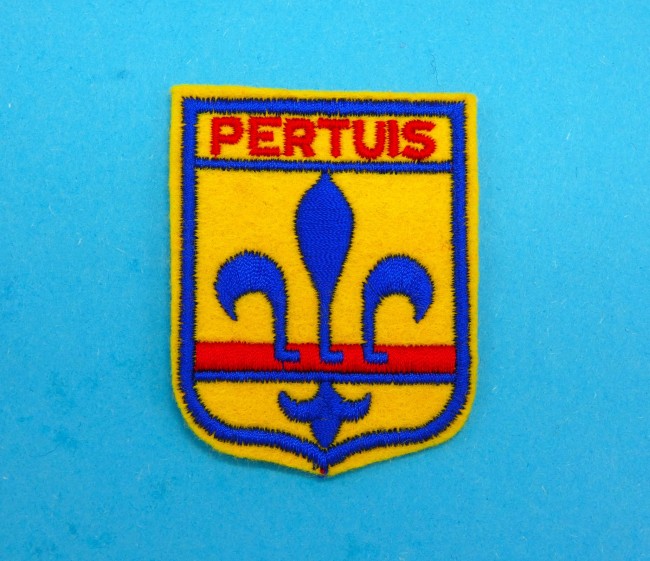 Ecusson brodé ville PERTUIS